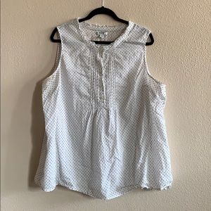 Dressy sleeveless top